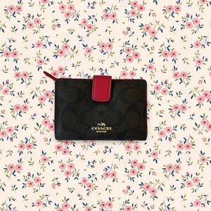 Coach Brown and Red Wallet